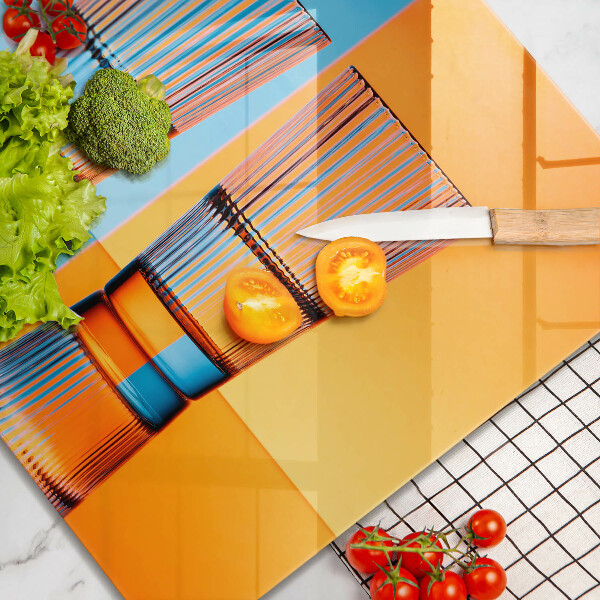 Herdplattenabdeckung Zwei Gläser Wasser