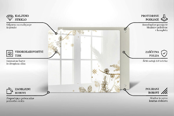 Herdplattenabdeckung Winterdekorationen