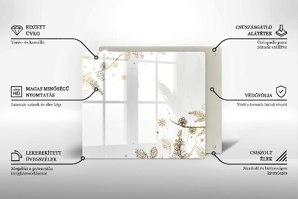 Herdplattenabdeckung Winterdekorationen