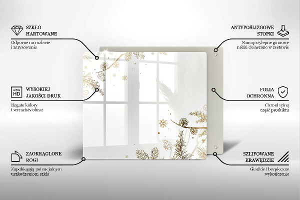 Herdplattenabdeckung Winterdekorationen