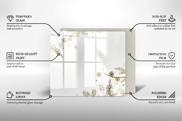 Herdplattenabdeckung Winterdekorationen