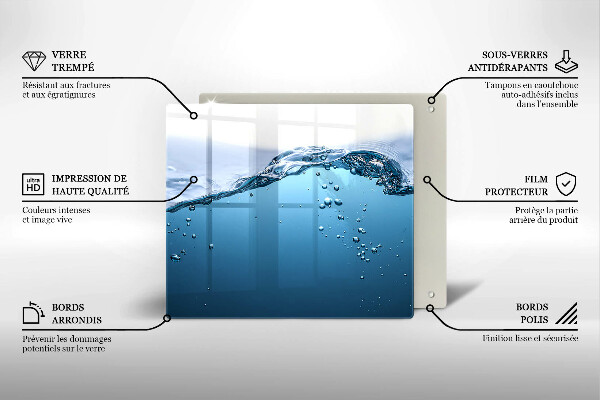 Ceranfeld schutz Blaues Wasser