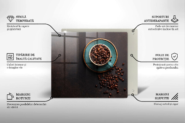 Ceranfeld schutz Eine Tasse Kaffeebohnen