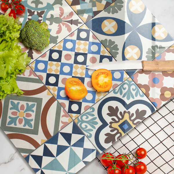 Herdplattenabdeckung Dekorative Fliesen