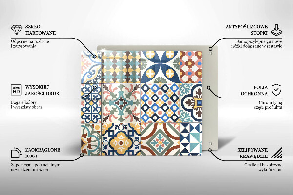 Herdplattenabdeckung Dekorative Fliesen