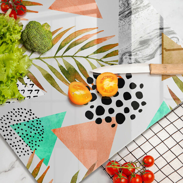 Ceranfeld schutz Boho-Blättermuster