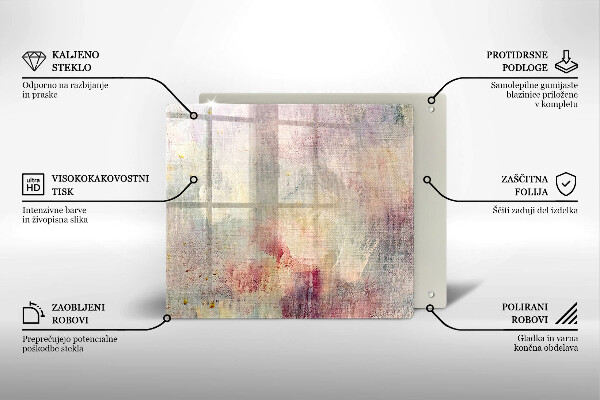 Herdplattenabdeckung Malen Sie den Texturhintergrund