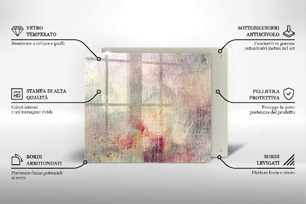 Herdplattenabdeckung Malen Sie den Texturhintergrund