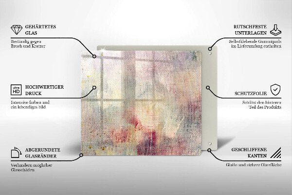 Herdplattenabdeckung Malen Sie den Texturhintergrund