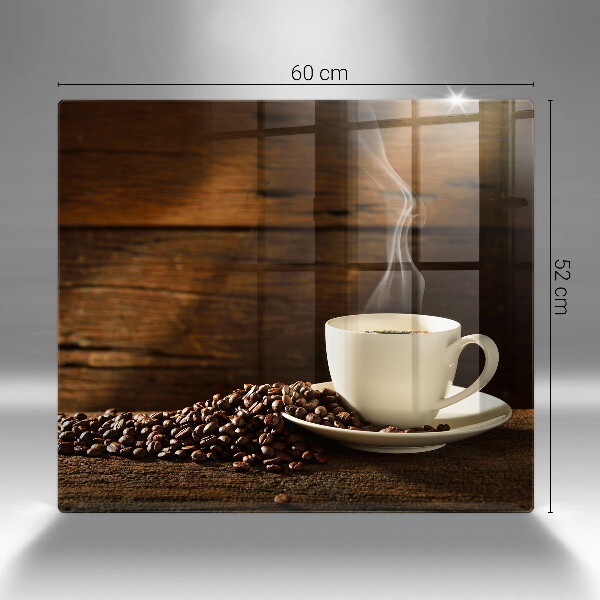 Herdplattenabdeckung Kaffeetasse aus Holz