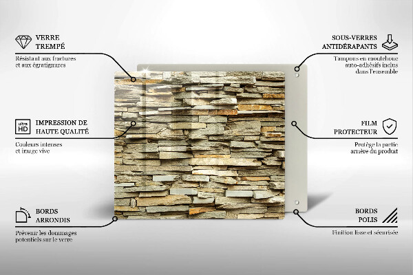Herdplattenabdeckung Dekorative Steine