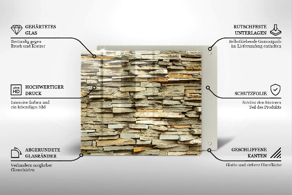 Herdplattenabdeckung Dekorative Steine