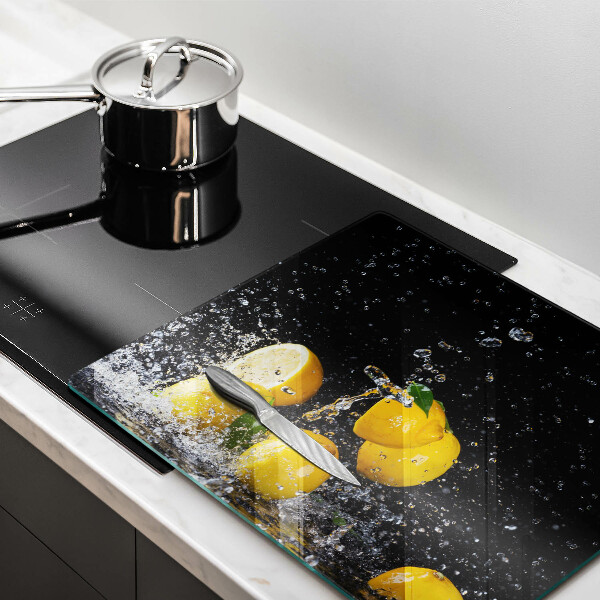 Herdplattenabdeckung Saftige Zitronenfrüchte