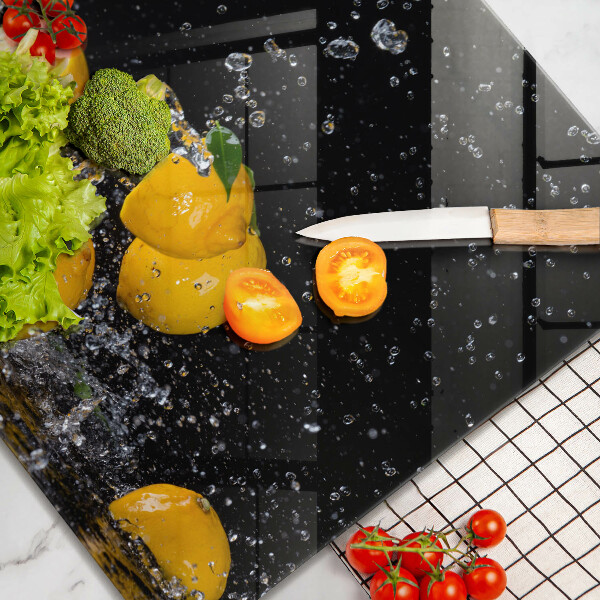 Herdplattenabdeckung Saftige Zitronenfrüchte