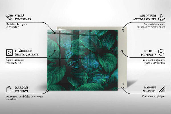 Ceranfeldabdeckung Dschungelblätter