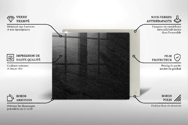Ceranfeld schutz Steinstruktur