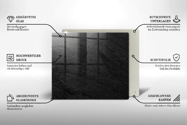 Ceranfeld schutz Steinstruktur