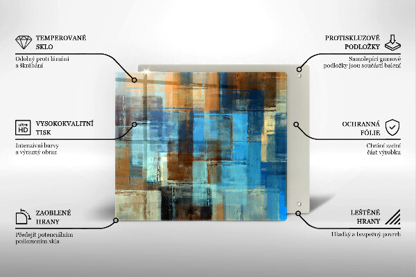 Ceranfeldabdeckung Gemalter Hintergrund