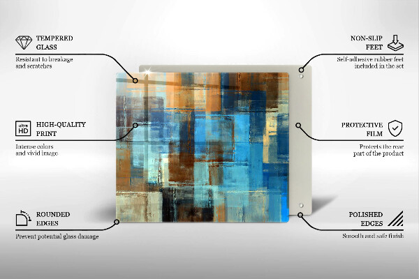 Ceranfeldabdeckung Gemalter Hintergrund