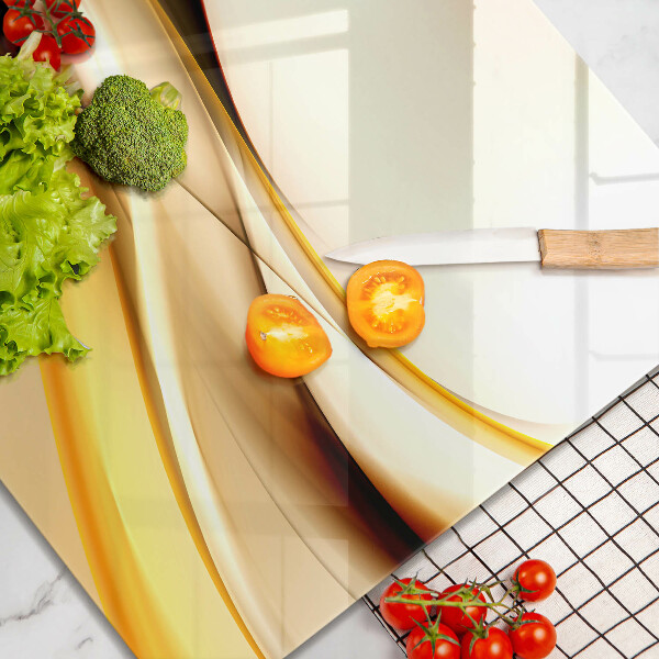 Herdplattenabdeckung Abstrakte Rauchlinien