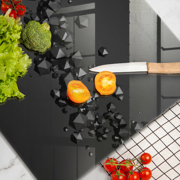 Herdplattenabdeckung Abstraktion von 3D-Formen