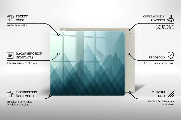 Herdplattenabdeckung Abstrakte Berge