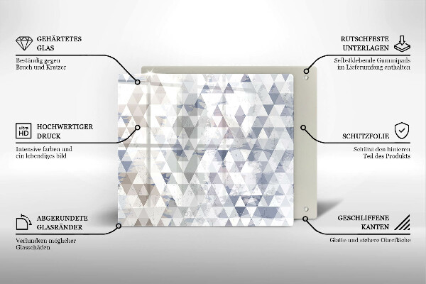 Herdplattenabdeckung Dreiecksmuster