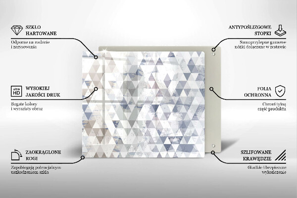 Herdplattenabdeckung Dreiecksmuster