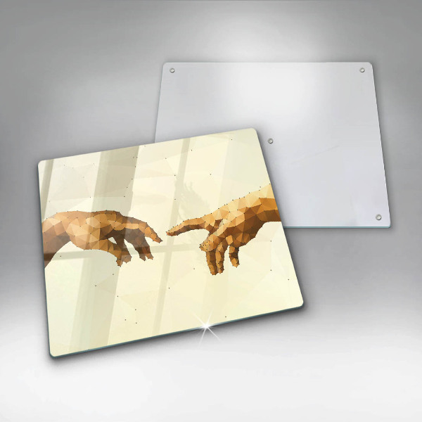 Herdplattenabdeckung Erschaffung von Adams Händen