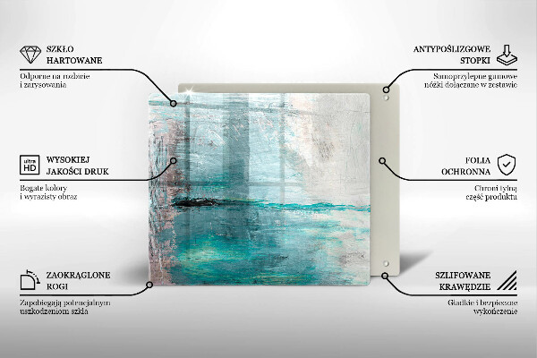 Herdplattenabdeckung Malen Sie Abstraktionshintergrund