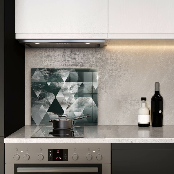 Ceranfeldabdeckung Dreiecke und Wasser