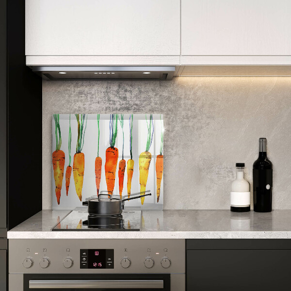 Ceranfeldabdeckung Karottenillustration