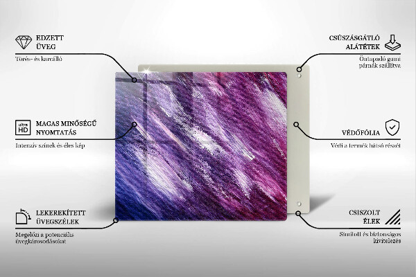 Ceranfeldabdeckung Abstraktion malen