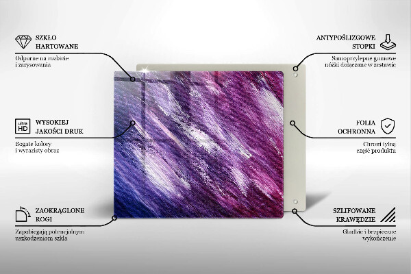 Ceranfeldabdeckung Abstraktion malen