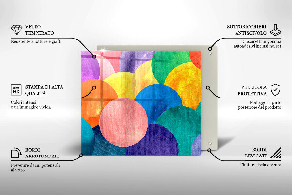 Ceranfeld schutz Bunte Kreise