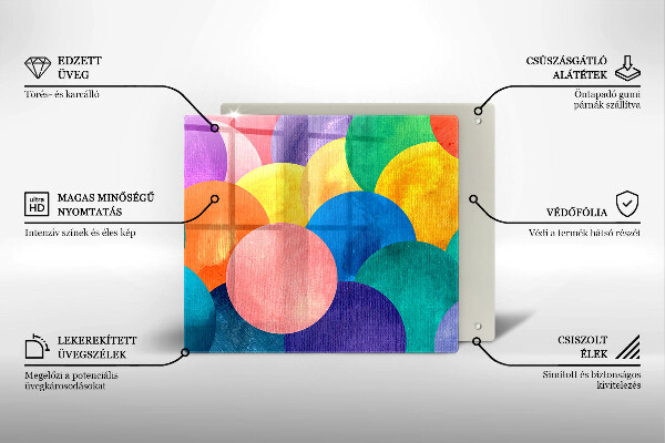 Ceranfeld schutz Bunte Kreise