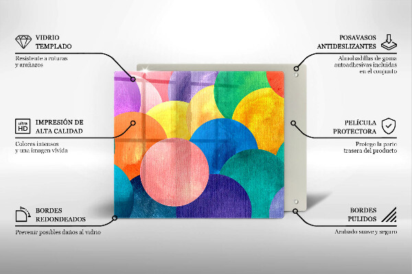 Ceranfeld schutz Bunte Kreise