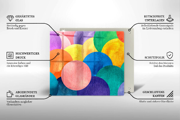 Ceranfeld schutz Bunte Kreise