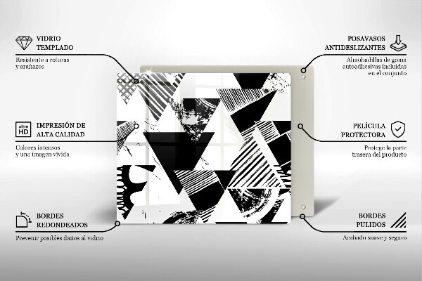Ceranfeld schutz Geometrische Dreiecke