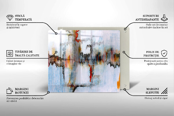 Herdplattenabdeckung Abstraktionsfarben