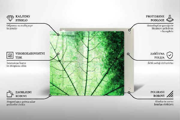 Herdplattenabdeckung Dekoratives Aderblatt