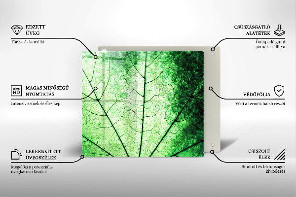 Herdplattenabdeckung Dekoratives Aderblatt
