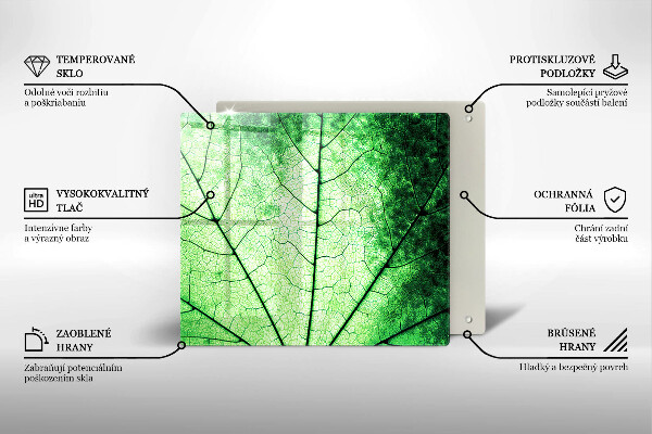 Herdplattenabdeckung Dekoratives Aderblatt