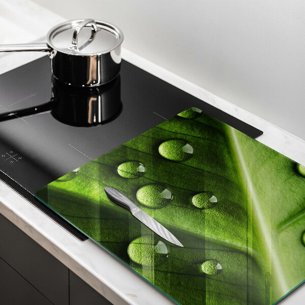 Herdplattenabdeckung Naturtau und Blatt