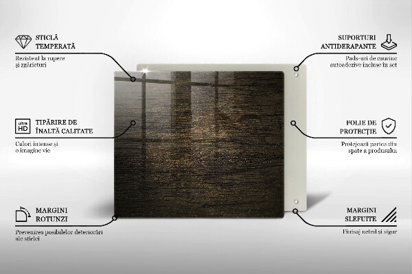 Herdplattenabdeckung Textur der Holzrinde