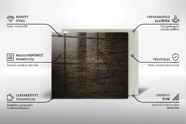 Herdplattenabdeckung Textur der Holzrinde