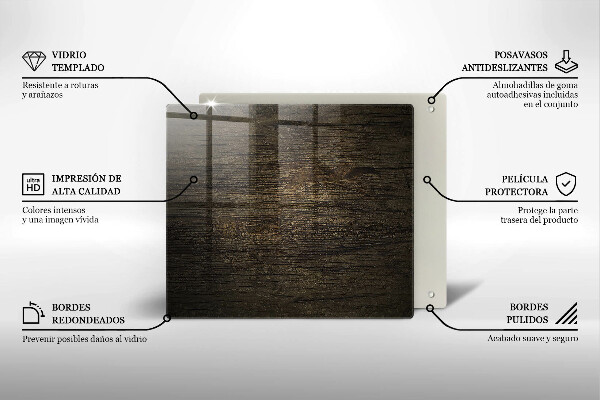 Herdplattenabdeckung Textur der Holzrinde