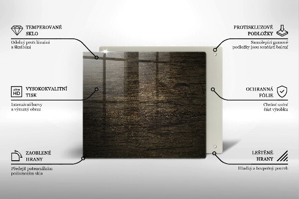 Herdplattenabdeckung Textur der Holzrinde