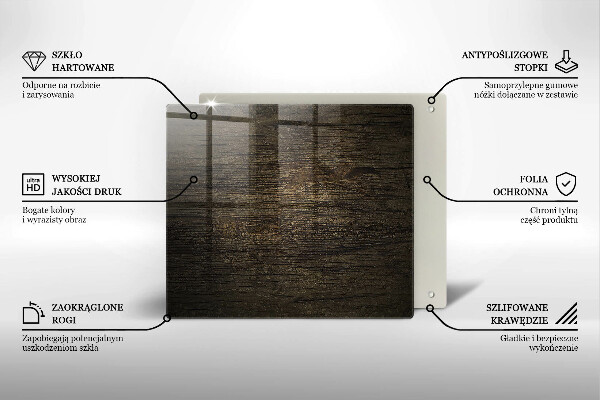 Herdplattenabdeckung Textur der Holzrinde