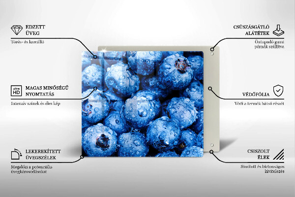 Herdplattenabdeckung Saftige Blaubeeren